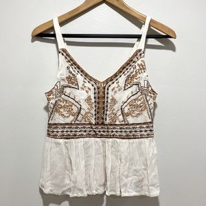 Japsa Boho Tank Top Women Size S